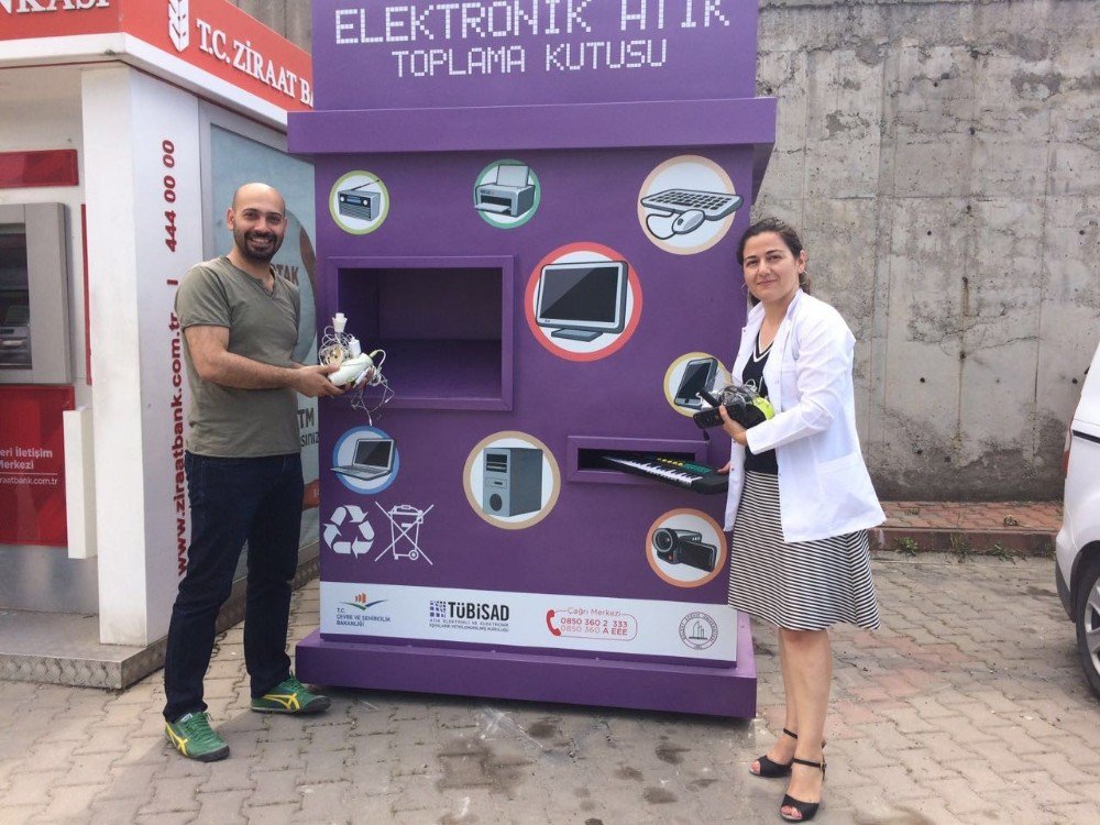 Beü’den Atık Elektronik Eşya Konteynırı