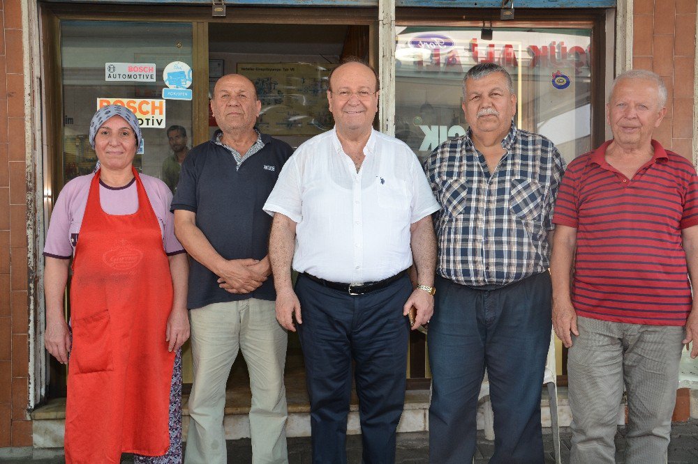 Başkan Özakcan Sanayi Esnafını Ziyaret Etti