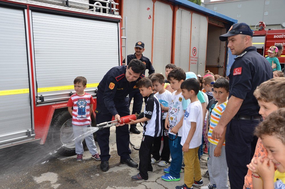 Bozüyük Anaokulu Öğrencilerine Yangın Eğitimi