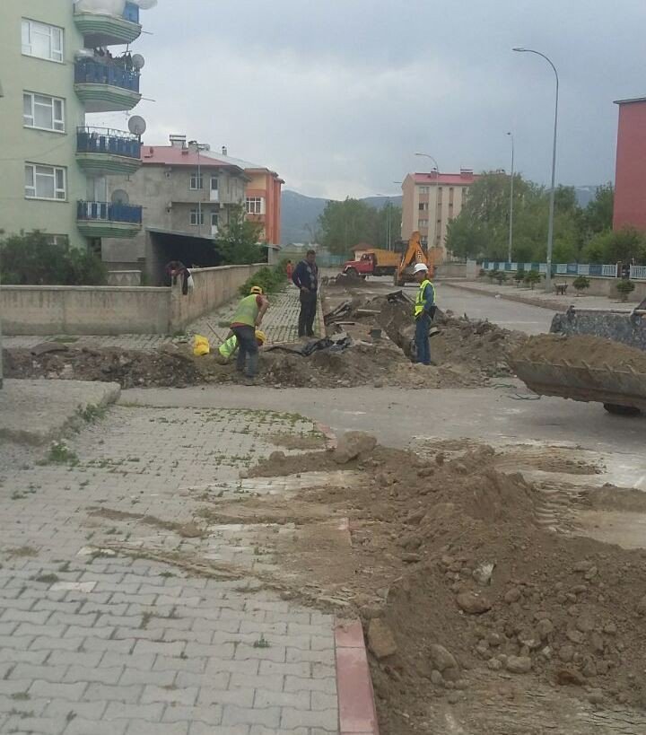 Pasinler’de Doğalgaz Şebekesi Kazı Çalışmaları Başladı