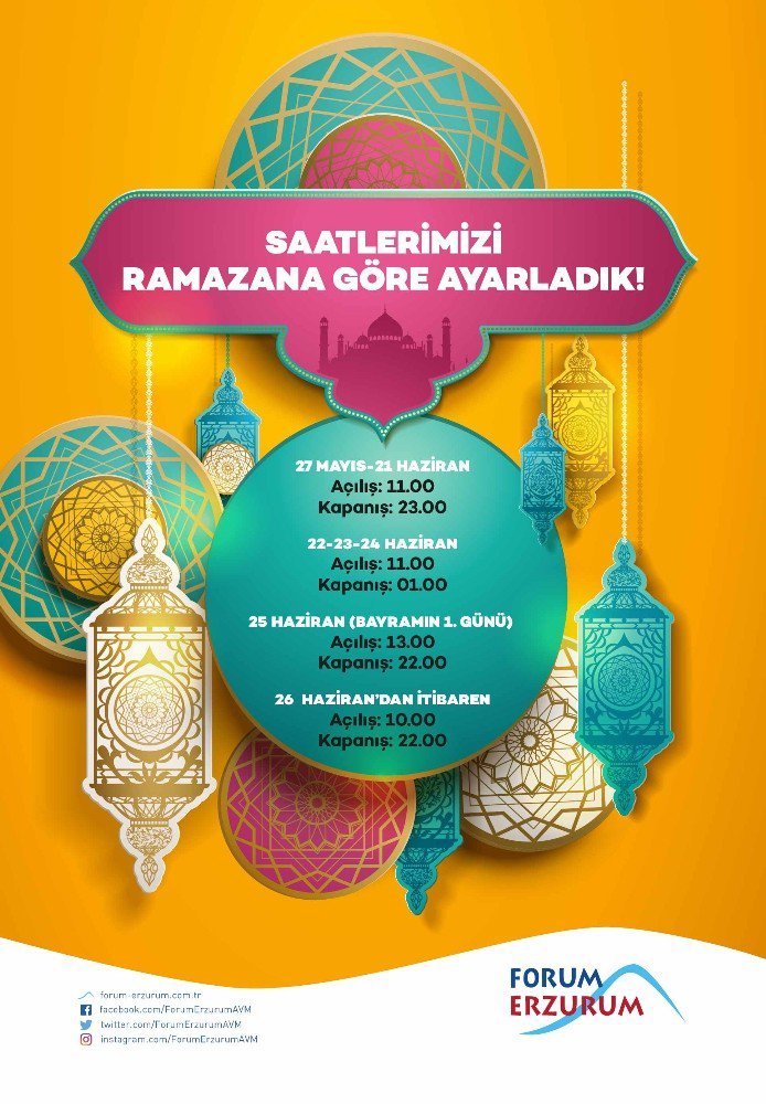 Forum Erzurum’da Ramazan Keyfi Fasıl Dinletileri İle Devam Ediyor