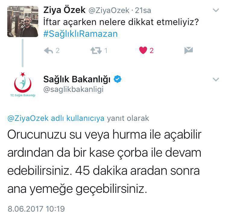 140 Karakterde Sağlıklı Ramazan