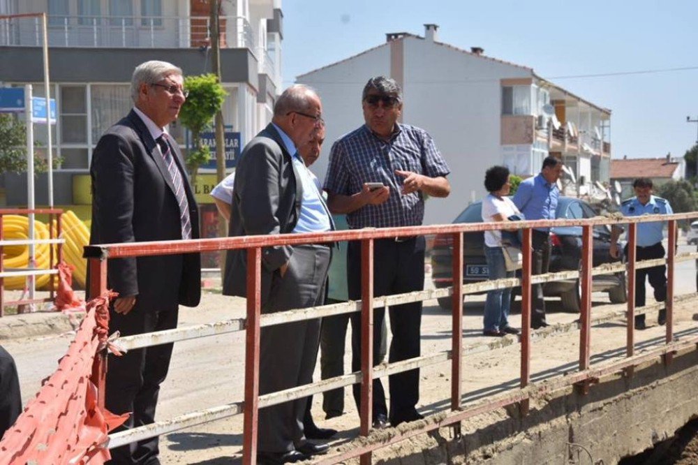 Şarköy Olukbaşı Deresindeki Islah Çalışmaları İncelendi