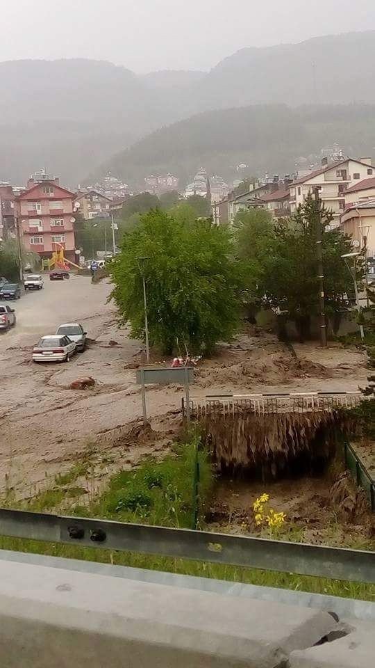 Bolu’de Şiddetli Yağış