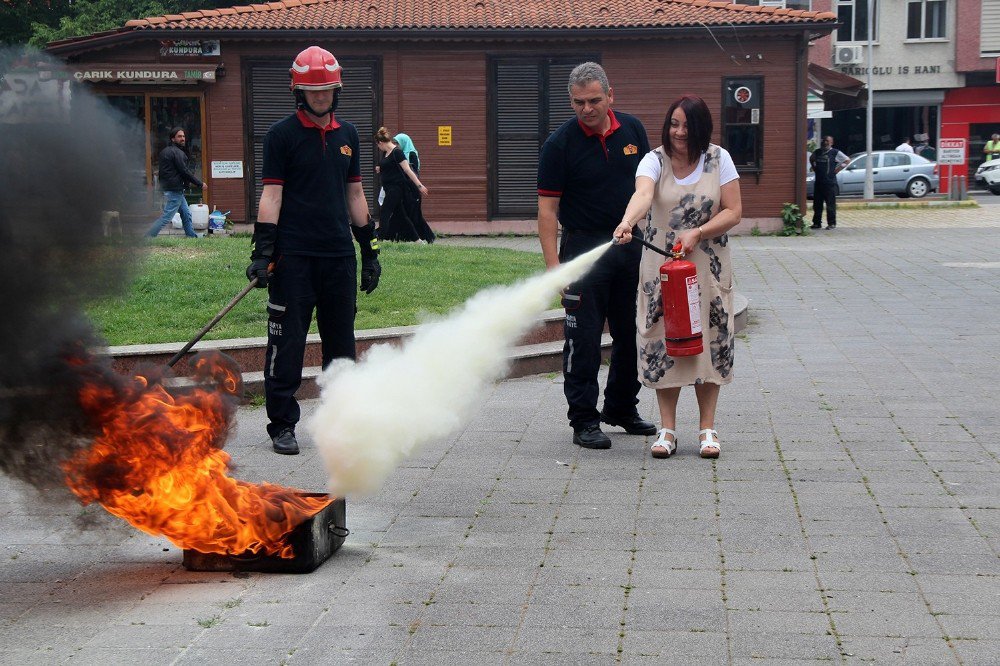 Büyükşehir’de Yangın Tatbikatı Yapıldı