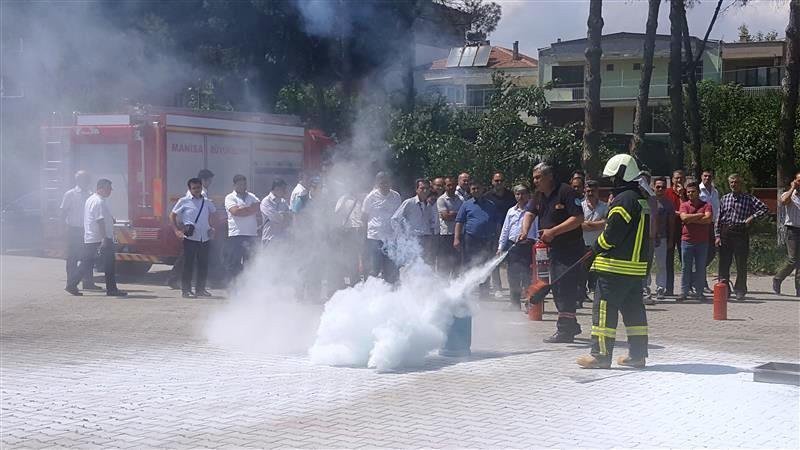 Öğretmenlere Yangın Eğitimi Verildi