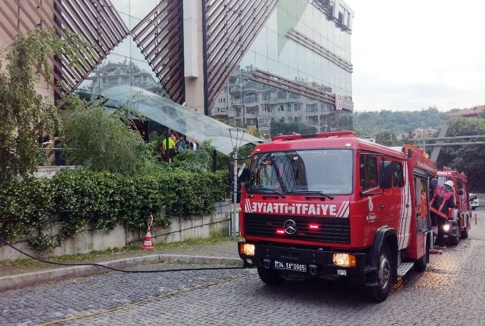 Ortaköy’de Avm’de Korkutan Yangın