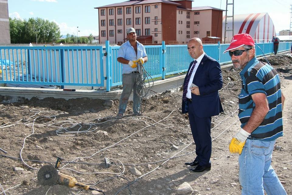 Başkan Altun, Yapımı Devam Yürüyüş Yolu’nda İncelemelerde Bulundu