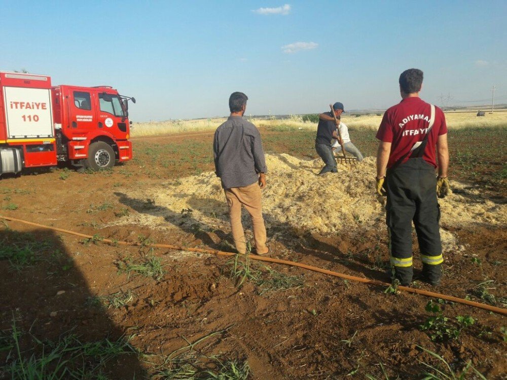 Adıyaman’da Saman Yangını