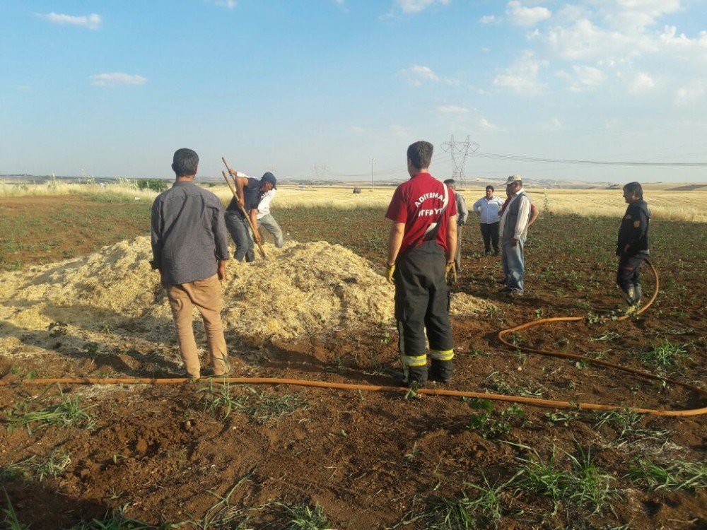 Adıyaman’da Saman Yangını