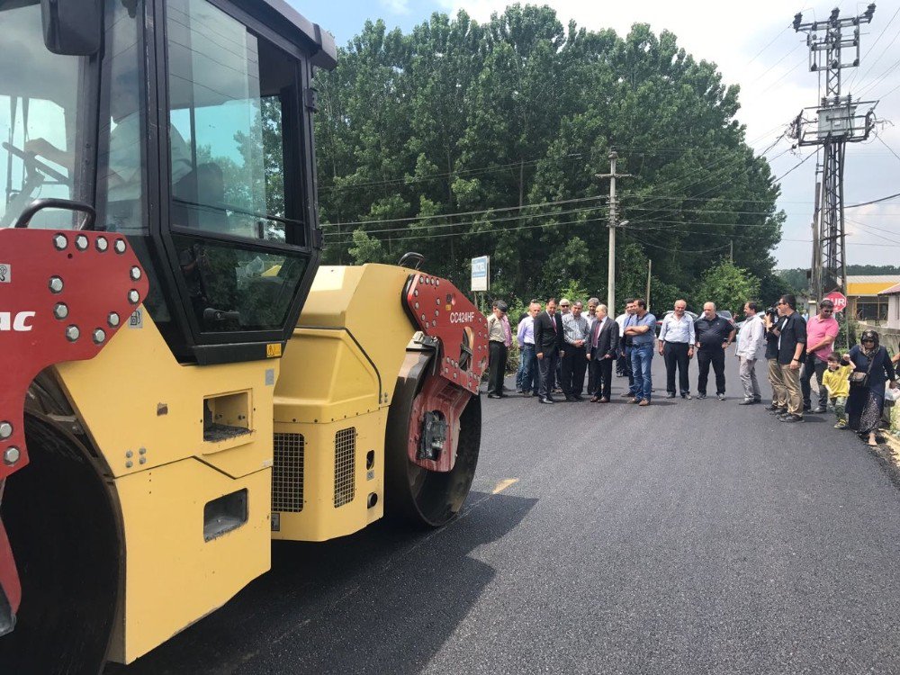 Düzce’de Köy Yolları Asfaltlanıyor