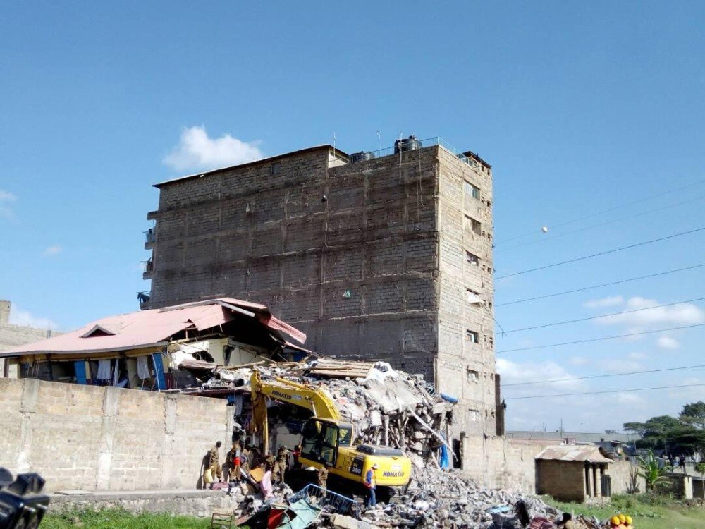 Nairobi’de 7 Katlı Bina Çöktü