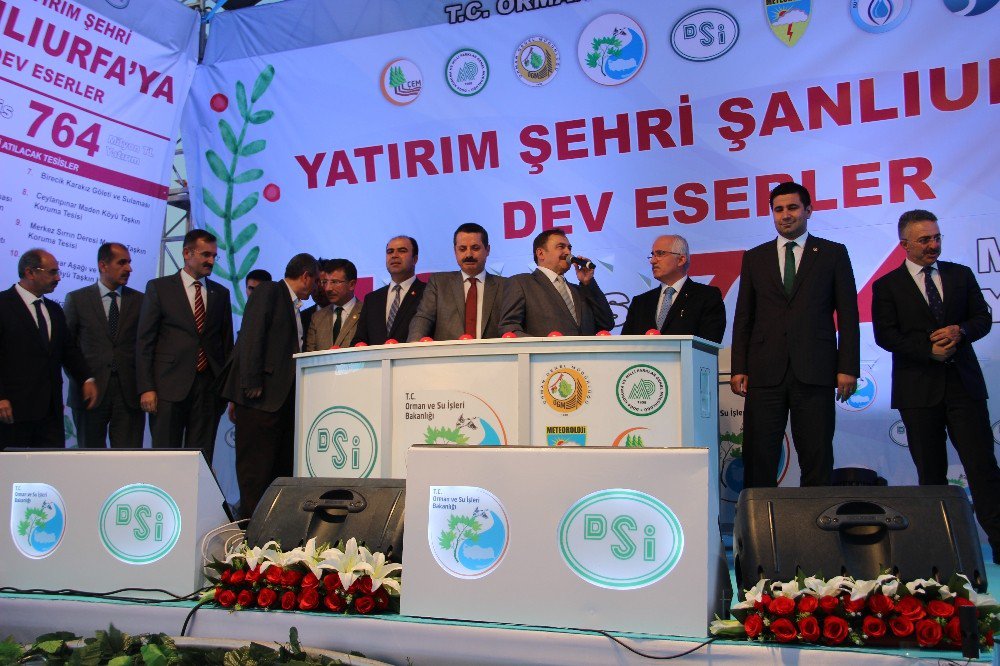 Bakanlar Şanlıurfa’da 764 Milyon Liralık 12 Tesisin Temelini Attı