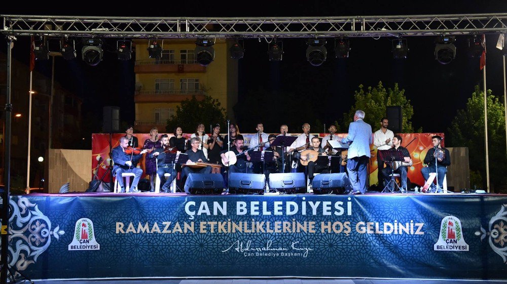 Çan Belediyesi 9’uncu Ramazan Etkinliklerinde Musiki Ziyafeti