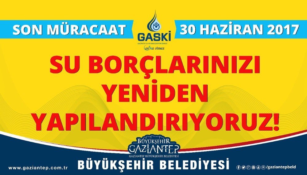 Gaski’den Su Borçlarını Yeniden Yapılandırma Fırsatı