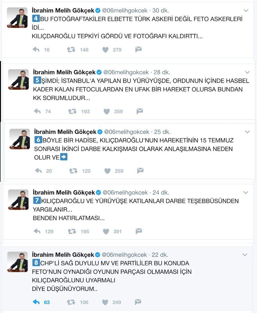 Gökçek’ten Chp’nin Paylaştığı ‘Askerli Afiş’ Tweet’ine Tepki