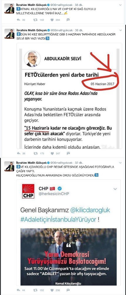 Gökçek’ten Chp’nin Paylaştığı ‘Askerli Afiş’ Tweet’ine Tepki