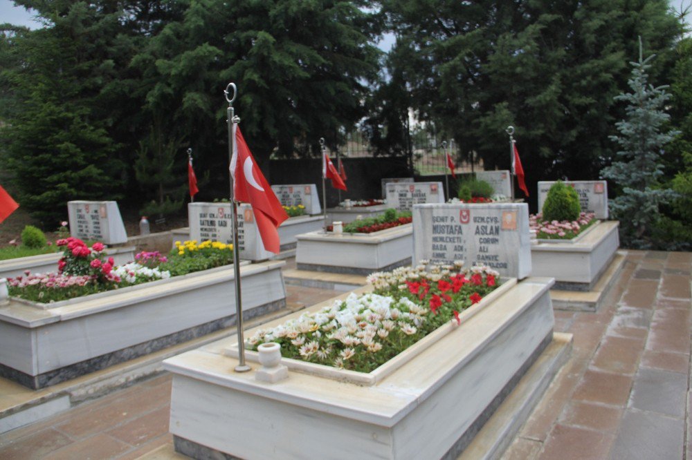 Çorum’da Şehit Mezarları Bakıma Alınıyor