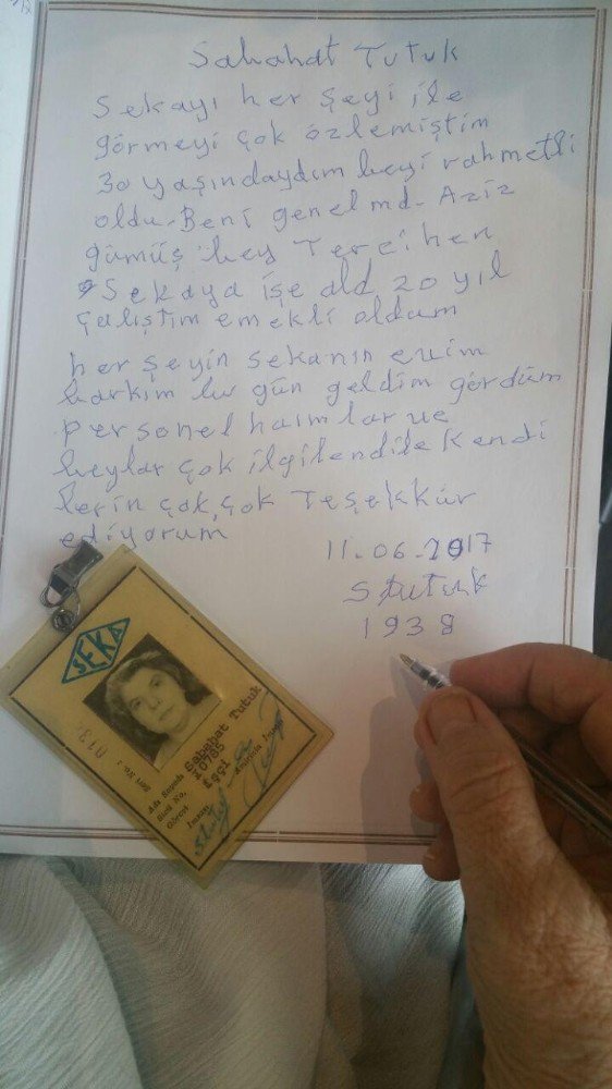 Seka Emeklisi Sebahat Nine’den Kağıt Müzesine Ziyaret