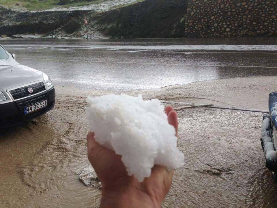 Malatya’da Kayısıyı Dolu Vurdu