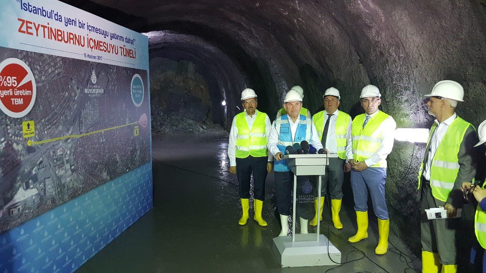 İstanbul’un İlk İçmesuyu Tüneli Yerli Teknoloji İle Yerin 60 Metre Altında Yapılıyor