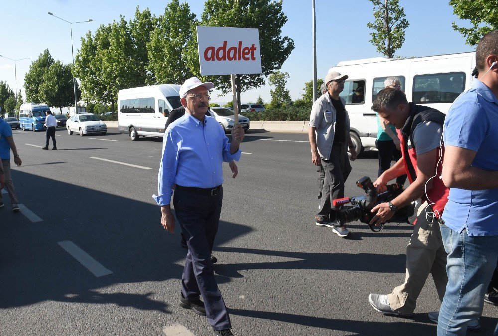 Kılıçdaroğlu’nun, ’Adalet Yürüyüşü’ 2’inci Gününde Başladı