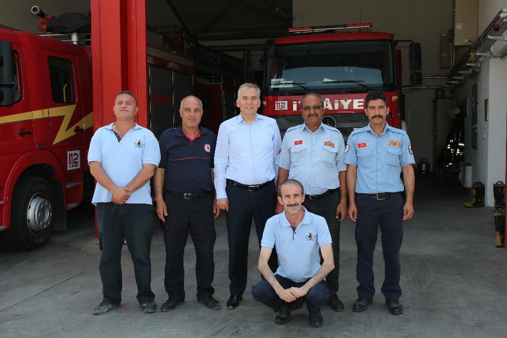 Başkan Osman Zolan’dan Kahraman İtfaiyecilere Ziyaret