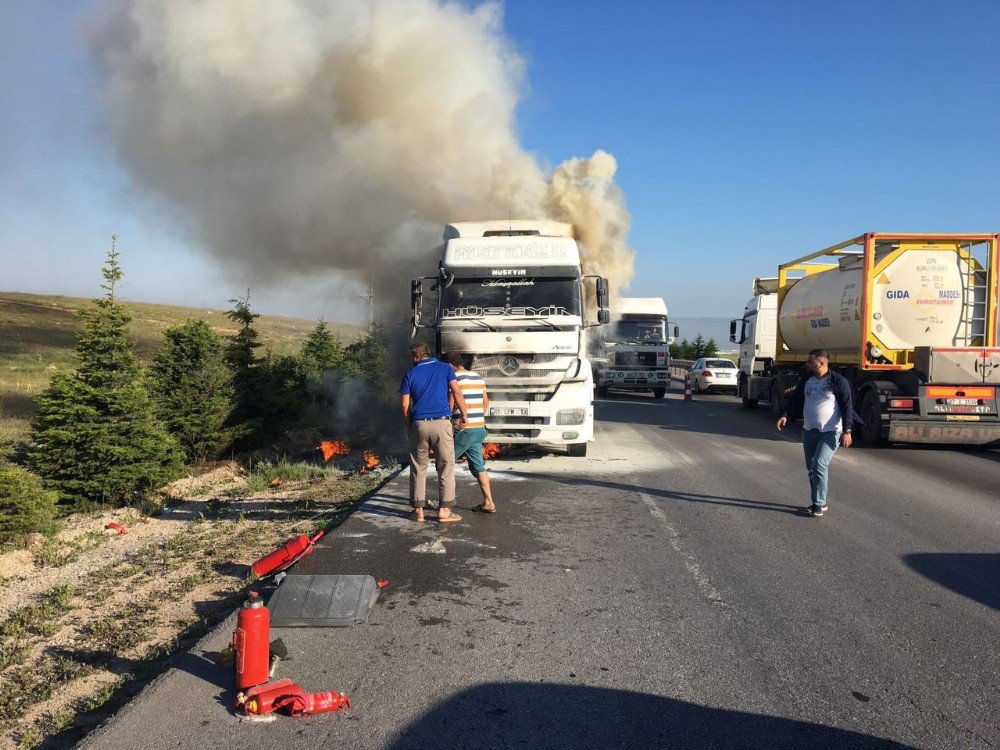 Eskişehir’de Tır Yangını