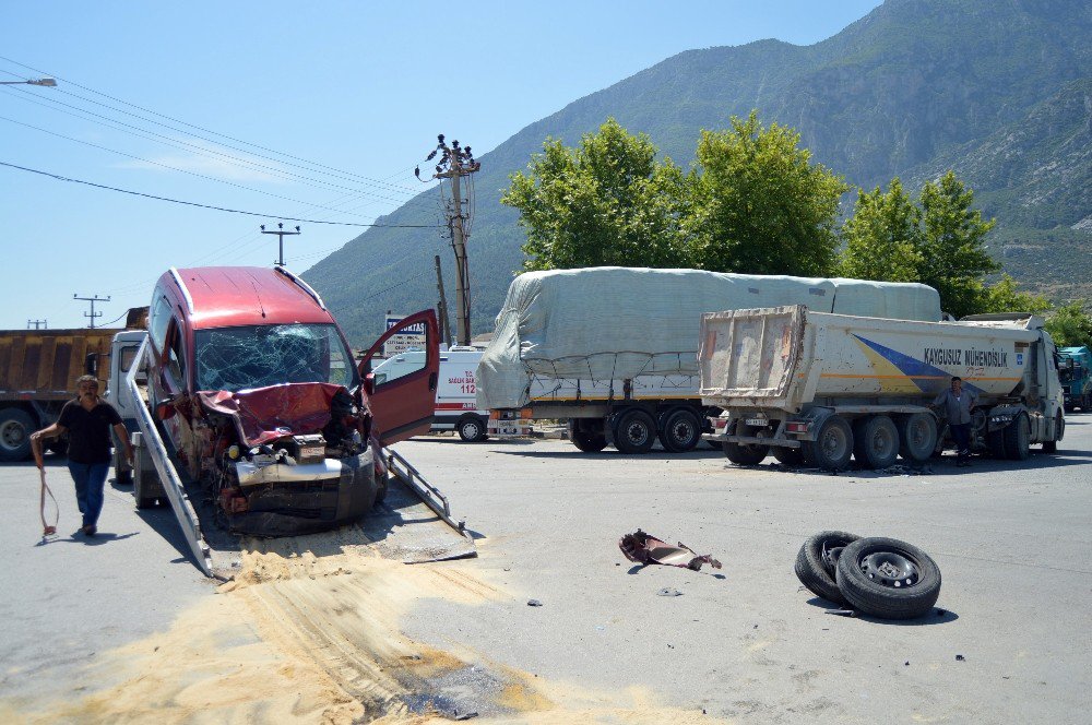 Manisa’da Trafik Kazası: 1 Yaralı