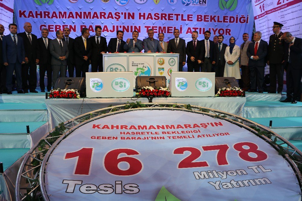 Kahramanmaraş’ta 278 Milyonluk 16 Tesisin Temeli Atıldı