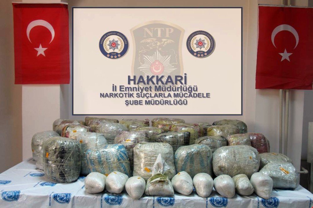 Hakkari’de 268 Kilo Esrar Ele Geçirildi