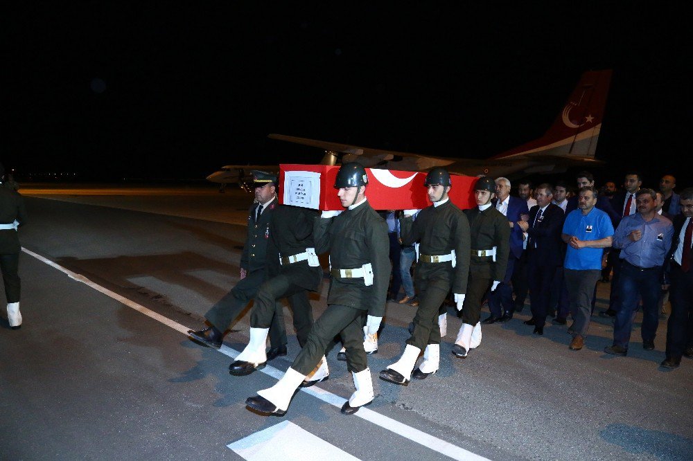 Hakkari Şehidinin Naaşı Memleketi Ordu’ya Getirildi