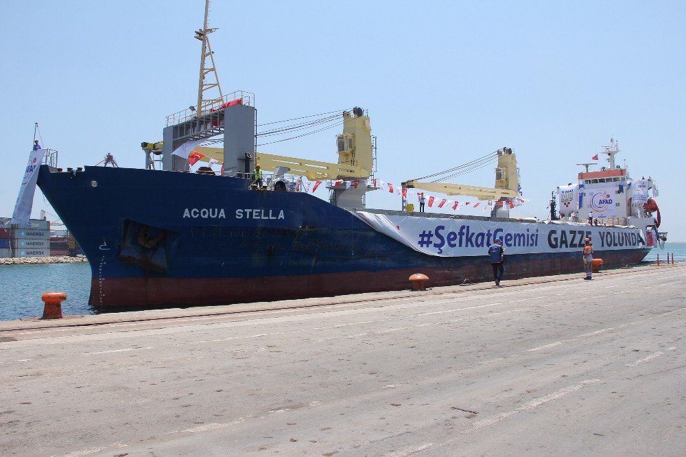 Gazzeli Çocukların Bayram Hediyesi Mersin Limanı’ndan Yola Çıktı