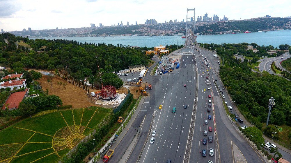 ( Özel Haber) 15 Temmuz Zafer Anıtı’nın Yapımı Havadan Görüntülendi