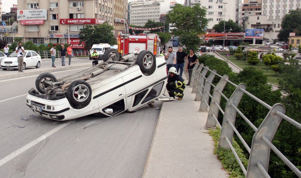 Adana’da Trafik Kazası: 1 Yaralı