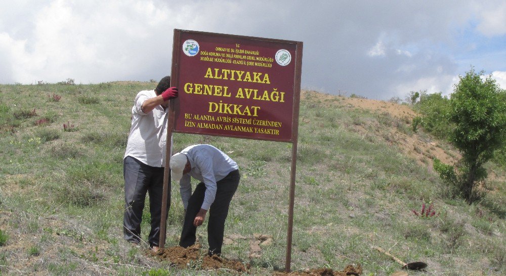 Elazığ’da Avlak Alanlara İkaz Tabelası