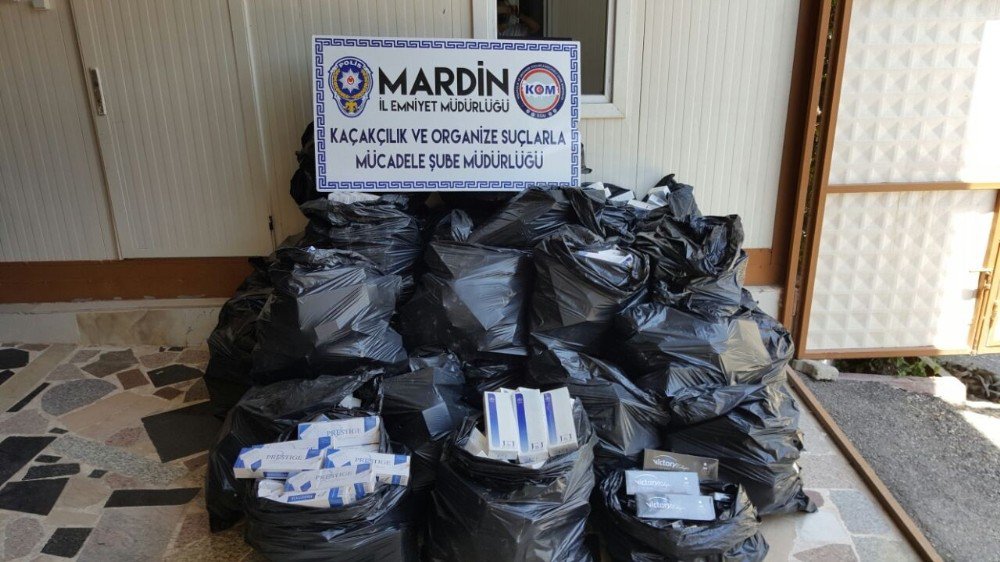 Mardin’de Kaçak Sigara Operasyonu