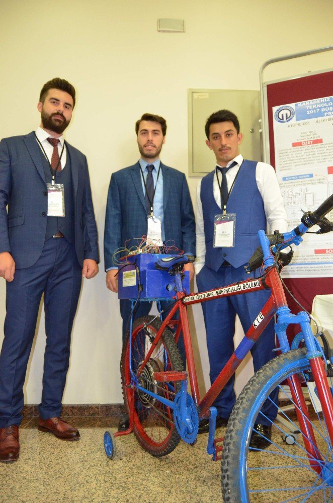 Ktü’lü Öğrenciler Elektrikli Bisiklet Üzerinde Geliştirdikleri Projeyle Yeni Bir Çığır Açtı