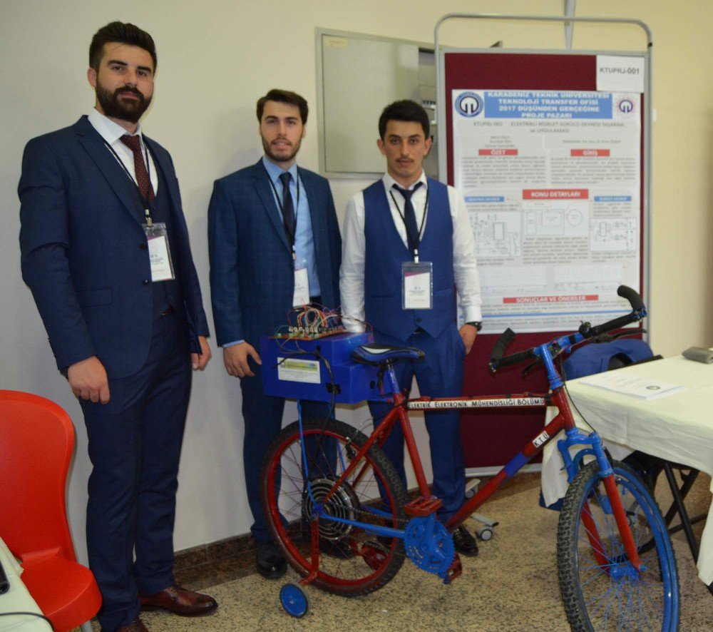 Ktü’lü Öğrenciler Elektrikli Bisiklet Üzerinde Geliştirdikleri Projeyle Yeni Bir Çığır Açtı