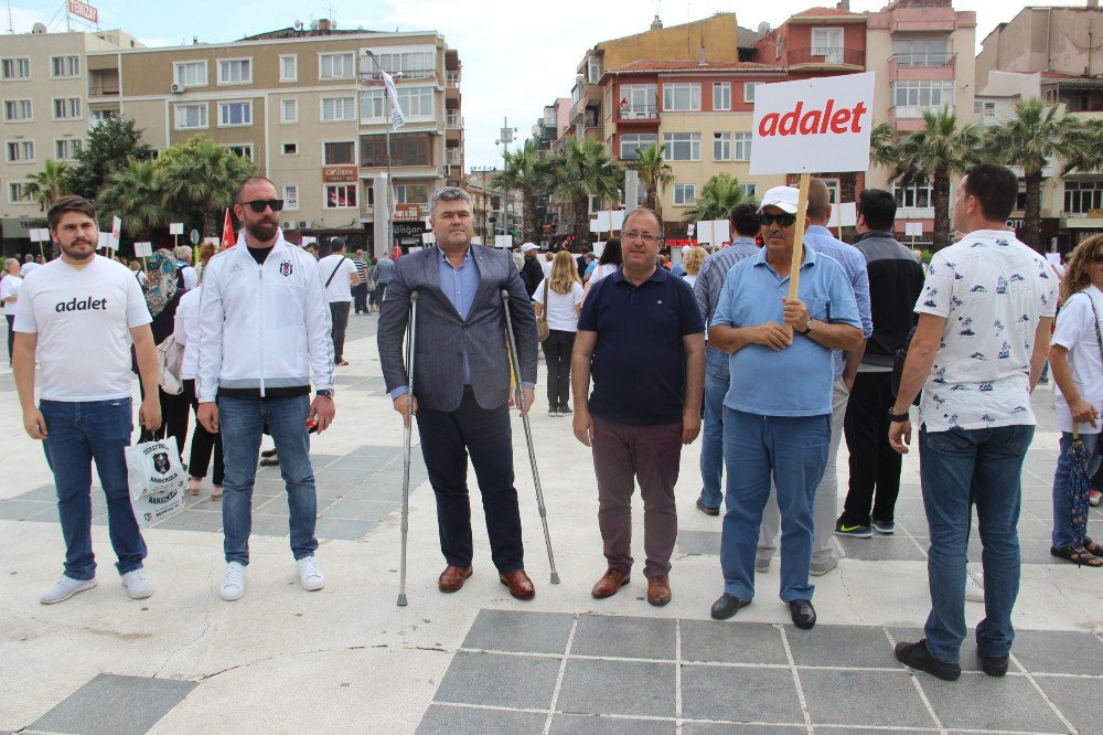 Çanakkale’de ‘Adalet’ Yürüyüşüne Destek İçin Önce Durdular Sonra Yürüdüler