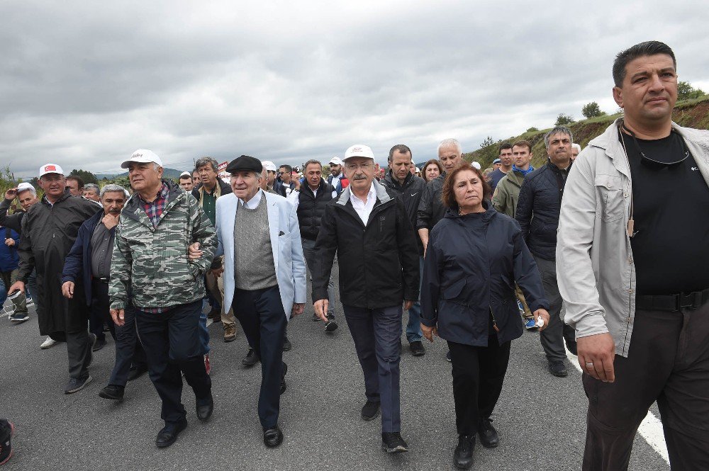 Chp’nin ‘Adalet Yürüyüşü’nün 6. Günü