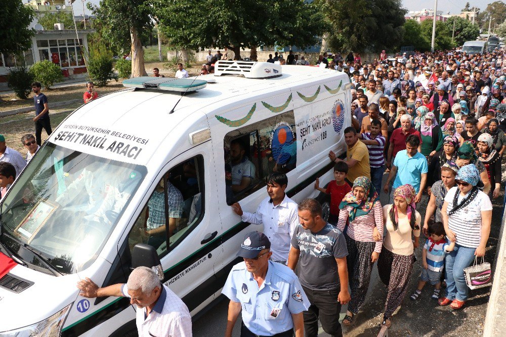 Mersinli Şehidi Son Yolculuğuna Binlerce Kişi Uğurladı