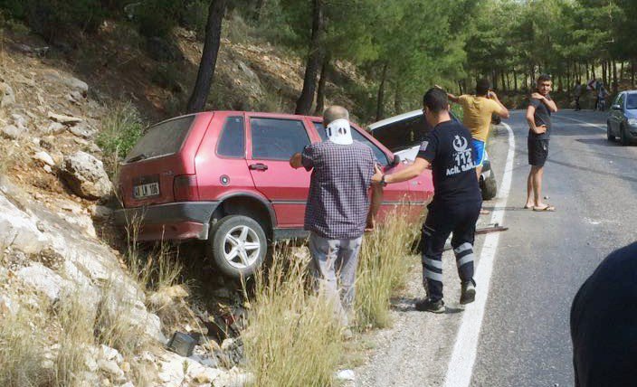 Milas’ta Yola Dökülen Yağ Kazaya Neden Oldu