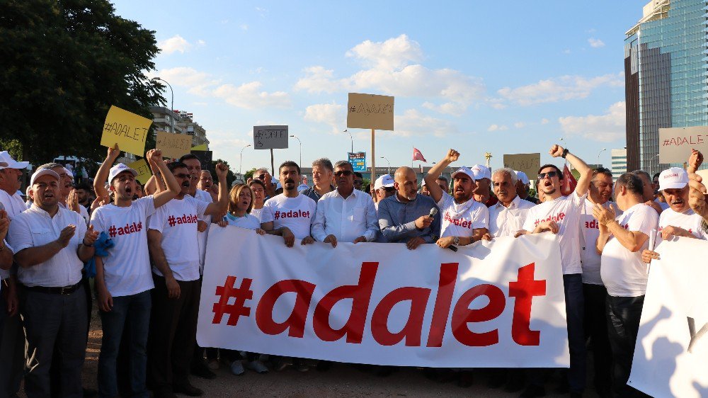 Adalet Yürüyüşüne Chp Gaziantep İl Teşkilatı’ndan Destek