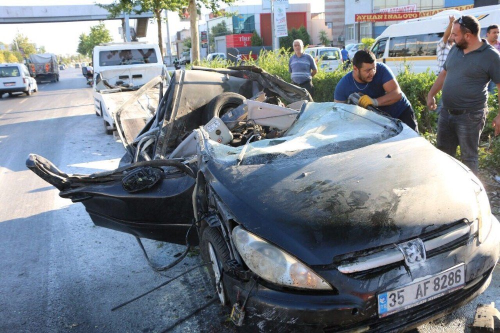 İzmir’de Trafik Kazası: 1 Ağır Yaralı