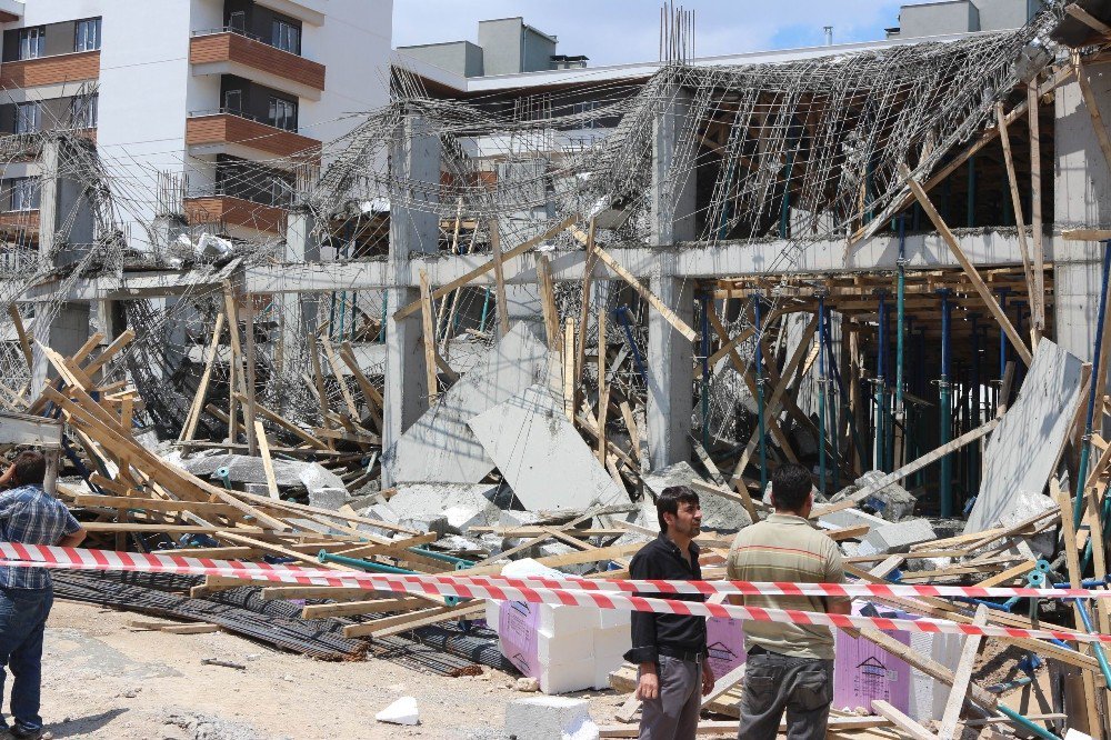 Konya’da İnşaatta Beton Dökümü Sırasında Göçük: 2 Yaralı