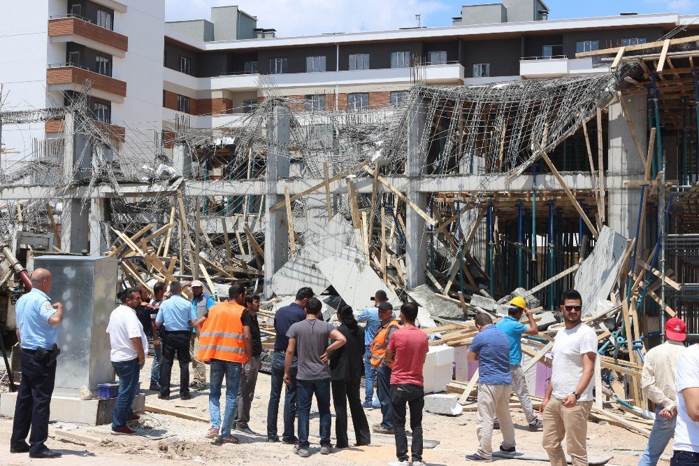 Konya’da İnşaatta Beton Dökümü Sırasında Göçük: 2 Yaralı