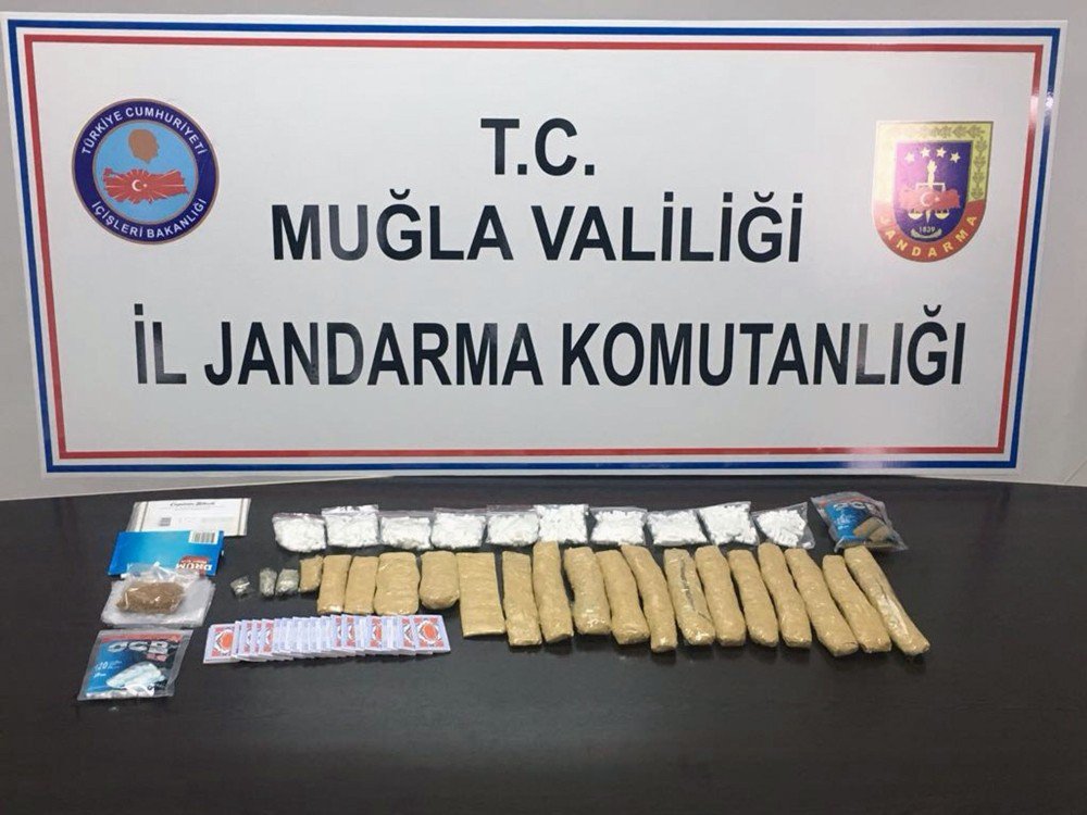 Muğla Jandarması Bir Yılda 102 Kilo Uyuşturucu Yakaladı