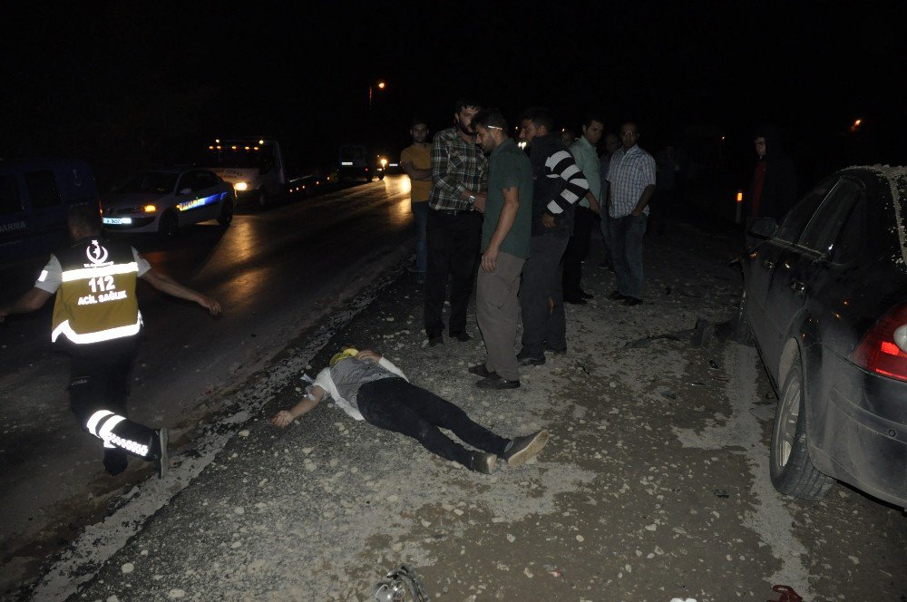 Konya’da Otomobil Kum Yığınına Çarptı: 6 Yaralı