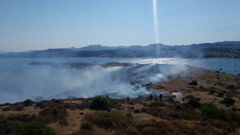 Tarihi Değirmenler Tepesi’nde Korkutan Yangın